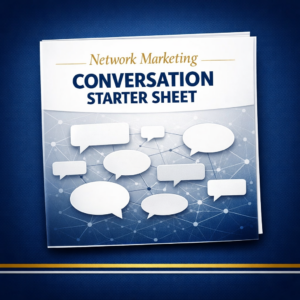 Network Marketing Conversation Starter Sheet